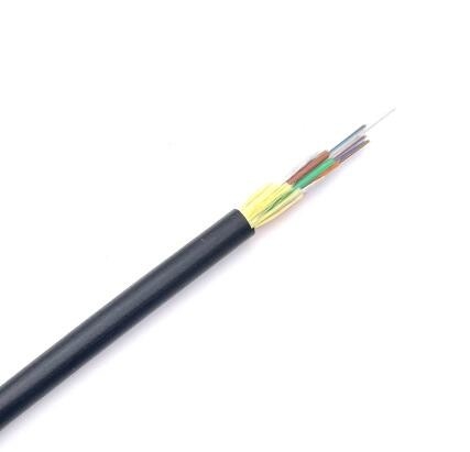 4-288 tuyaux aériens engainés simples non métalliques de câble de fibre du câble optique ADSS de fibre de noyau