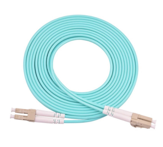 corde de correction de LC LC OM3/OM4 3Meter PVC à plusieurs modes de fonctionnement LSZH de duplex de 10 gigabits