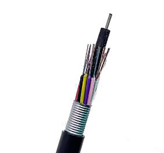 24 modes unitaires de fibre optique extérieur du câble G652D du noyau GYTS FTTH pour la communication