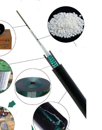 Frais généraux blindés du câble optique GYXTW de fibre de noyau du mode unitaire 8 pour la canalisation