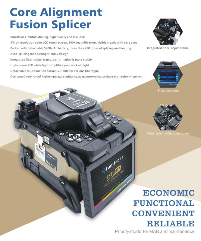 Temps de épissure 6 de fusion de FST-83A de moteur de fibre optique de la machine 6 12S à la longueur 20mm 60mm