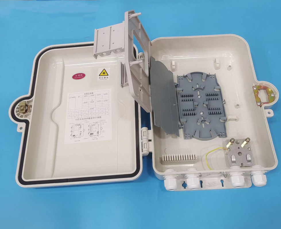 Boîte extérieure d'arrêt de fibre d'ABS de bâti de mur 16 ports ODB ODP pour FTTH