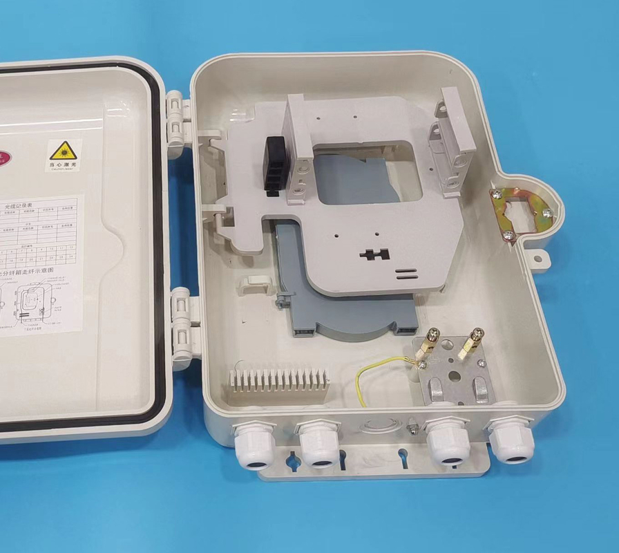 Boîte extérieure d'arrêt de fibre d'ABS de bâti de mur 16 ports ODB ODP pour FTTH