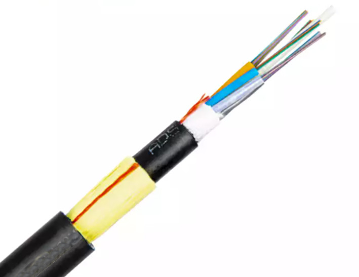 Câble à fibre optique monomode extérieur Adss G652D /G657A1 / G657A2 PVC LSZH LSOH PE HDPE