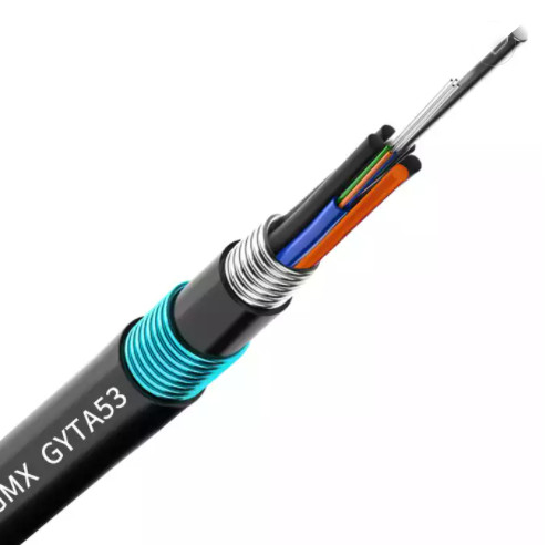 Gaine blindée directe de double de noyau du mode unitaire 144 de câble de fibre optique d'enterrement GYTA