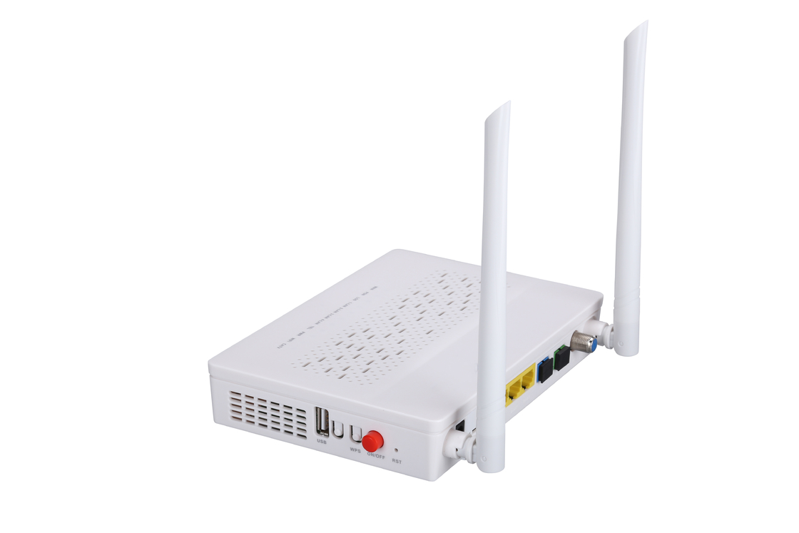 2T2R les POTS CATV du mode GPON EPON ONU 3FE 1GE WIFI conjuguent modem de la fibre FTTH ONU