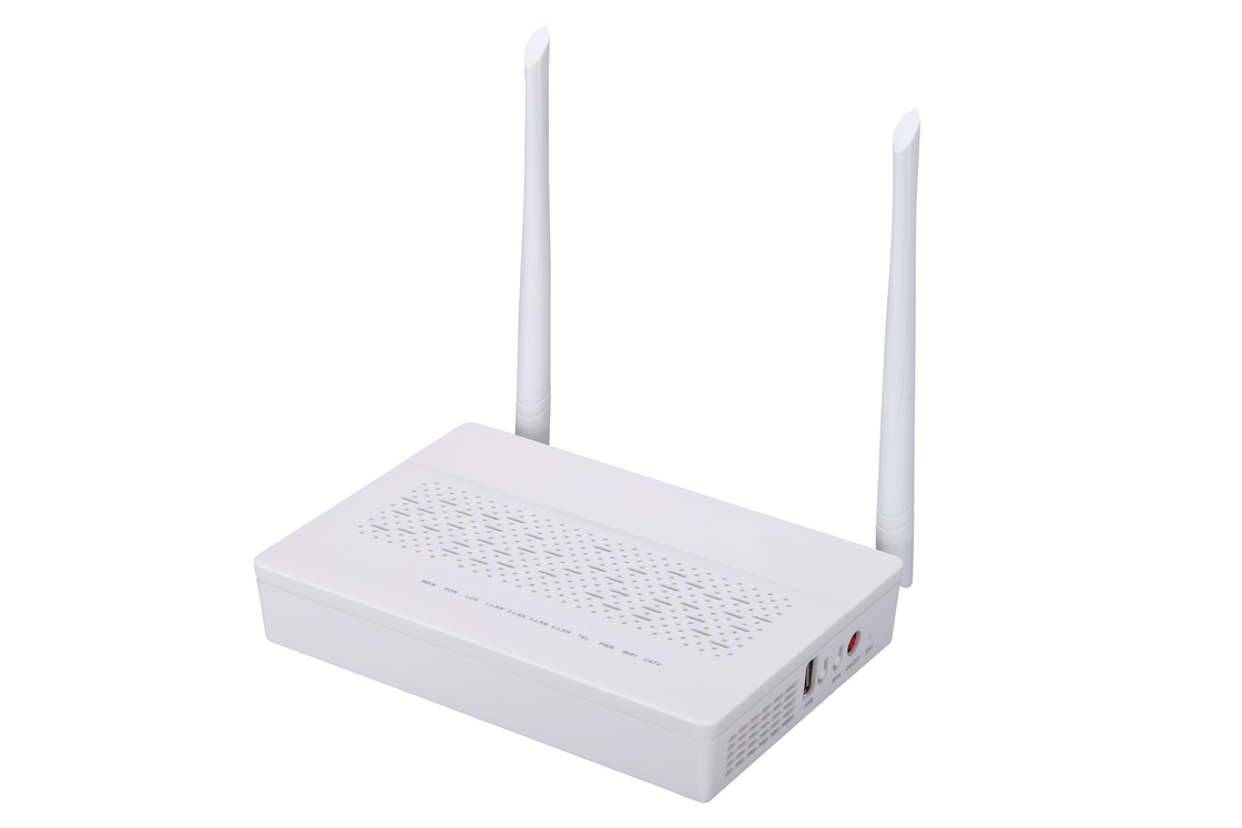 2T2R les POTS CATV du mode GPON EPON ONU 3FE 1GE WIFI conjuguent modem de la fibre FTTH ONU