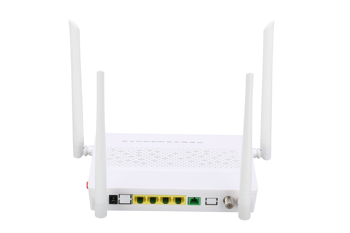 Fibre simple de mode unitaire de Sc de modem des POTS CATV GPON ONU de 4GE 2.4G/5G WIFI
