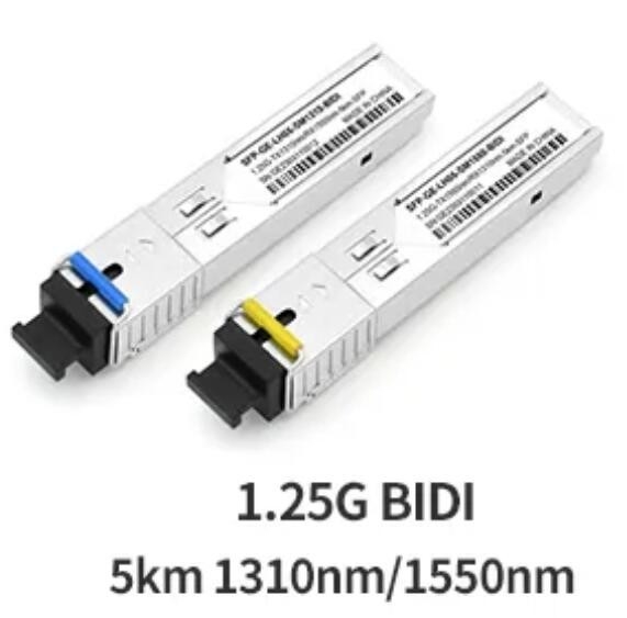 module optique du connecteur BIDI SFP de Sc 1550/1310nm de l'émetteur-récepteur 5km de fibre de 1.25G SFP