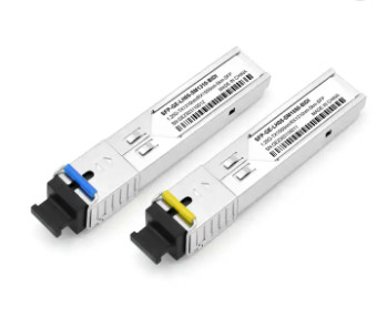 mode unitaire optique d'émetteur-récepteur de fibre de 1.25Gbps SFP pour le réseau élevé de largeur de bande