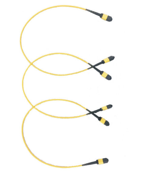 Câble optique de fibre du CEI de 8 noyaux, MPO au câble LSZH de fibre de MPO