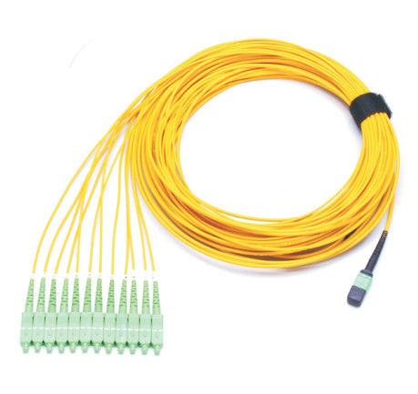 SM optique MPO de la fibre MPO OFNR d'UPC au connecteur de Sc de SORTANCE de LC 12F