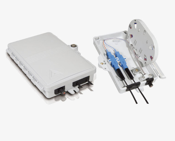 Protection UV optique de boîte de distribution de fibre de 2 noyaux pour le bâtiment de réseau de FTTX