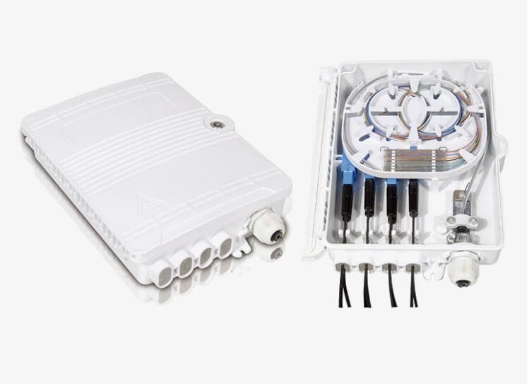Coffret d'extrémité commun optique de matériel d'ABS de machine de distribution de noyaux extérieurs de la boîte FTTH 8