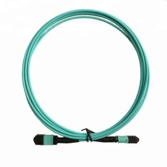 Noyau LSZH 3m, câble optique du cable connecteur 12 de MPO de tronc de fibre d'OM3 millimètre