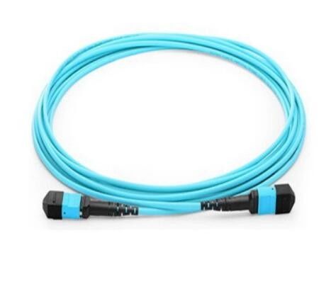 Câble de fibre d'OM3 MPO 12, corde de correction de SM pour le module de QSFP