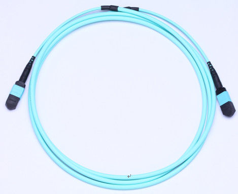 Le câble de correction de fibre multimode d'ODM, MPO raccordent le CEI 61754 7 de corde