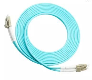 Aqua Multimode Fiber Patch Cord, corde de correction duplex de LC LC OM3