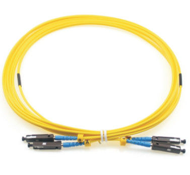 OEM recto optique de communication de télécom de SM de la corde de correction de fibre de la MU LC UPC