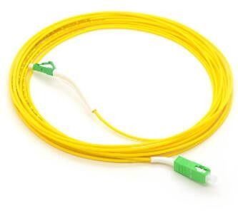 corde de correction optique de la fibre 9/125um, câble de fibre de mode de 1M Lc Lc Single