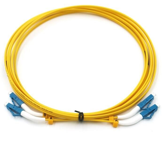 corde de correction optique de la fibre 9/125um, câble de fibre de mode de 1M Lc Lc Single