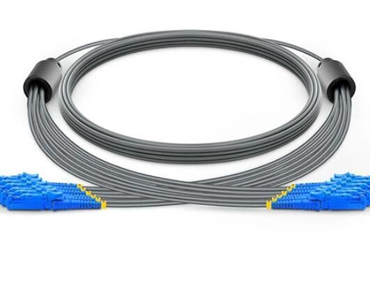 Noyau optique blindé du câble 6 de correction de fibre OS2 E2000 à la haute densité du mode E2000 unitaire