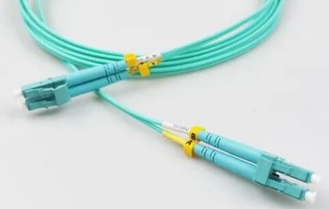 corde de correction de fibre multimode de 2.0mm, Aqua de corde de correction de LC LC Om3