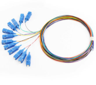 12 creuse 1M Optical Fiber Pigtail SC/UPC pour la télécommunication