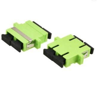 Adaptateur duplex en céramique du vert de chaux de Sc de LAN RoHS de l'adaptateur FTTX de câble optique de fibre OM5
