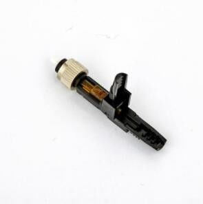 Couleur rapide optique de noir de connecteur de fibre d'OIN FC pour CATV