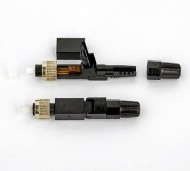 Couleur rapide optique de noir de connecteur de fibre d'OIN FC pour CATV