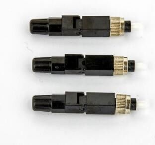 Couleur rapide optique de noir de connecteur de fibre d'OIN FC pour CATV