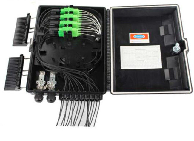 Boîte de distribution optique imperméable de fibre de Ftth de ports du débouché 16 de l'admission 16 du coffret d'extrémité 2 ABS/PC