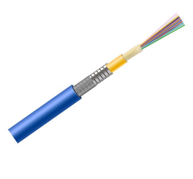Acier en spirale à un noyau de fibre de brin multi blindé d'intérieur de câble optique