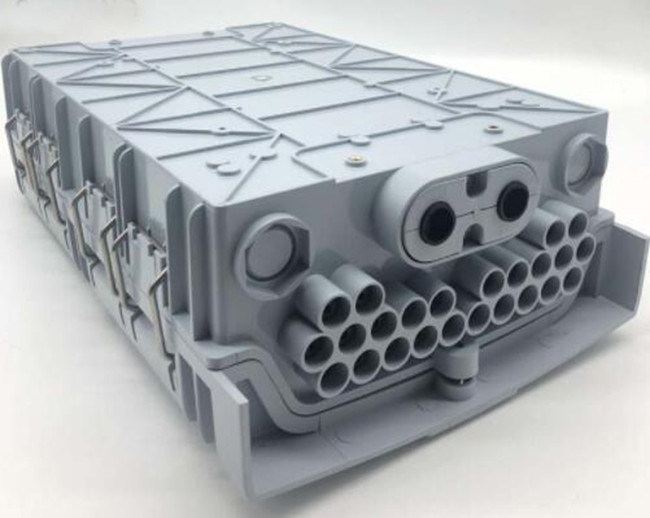 COULEUR de GRIS optique optique extérieure de la boîte de distribution de fibre de noyau de l'ABS 24 de DistributionPC de fibre IP65