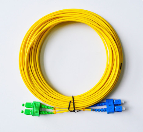 OIN de GV optique du pullover 10m de fibre du duplex SC/UPC-SC/APC 3.0mm de SM