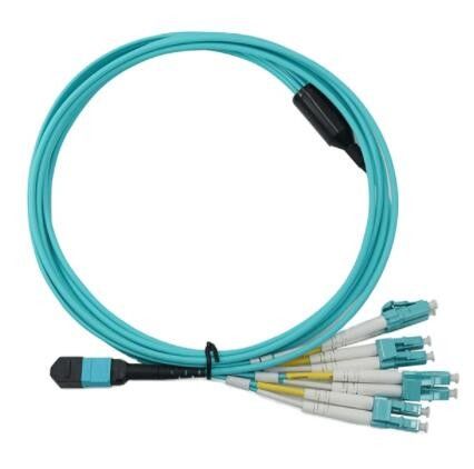 La correction de fibre optique du duplex 8F de Mpo LC attachent le PC RPA de câble de 5m polonais