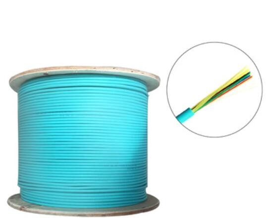 Catégorie de construction d'intérieur de fibre optique de télécom du câble 10G OM3 4 de noyau à plusieurs modes de fonctionnement