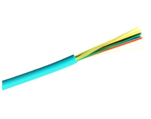 Catégorie de construction d'intérieur de fibre optique de télécom du câble 10G OM3 4 de noyau à plusieurs modes de fonctionnement