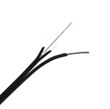 Fil en cuir extérieur GJYXCH-2B de 2core 3steel de papillon de deux-noyau extérieur de câble à fibres optiques