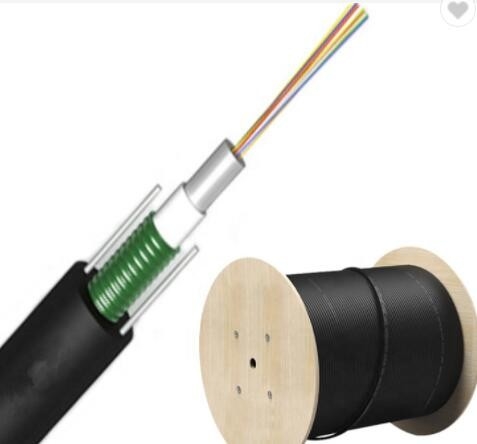 Câble optique G652D Unitube de fibre de Gyxtw de 12 noyaux blindé pour des applications aériennes de conduit