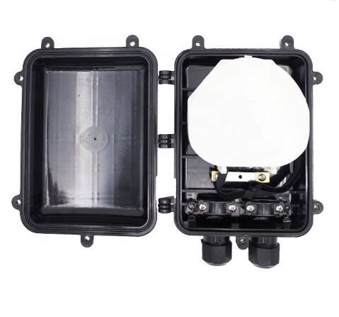 ODB optique extérieur de la boîte de distribution de fibre de support de Polonais 12 - 48 couleur de noir du noyau