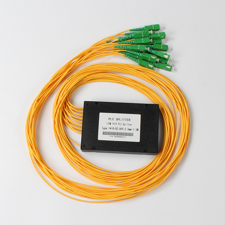 Séparateur optique de PLC de diviseur de fibre de PLC de Sc APC 1x16 pour la télévision par câble de FTTX
