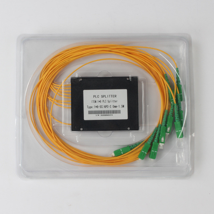 Branche optique 1.5Meter de boîte de Sc RPA de diviseur de PLC du diviseur 1 x 8 de fibre de 2.0MM