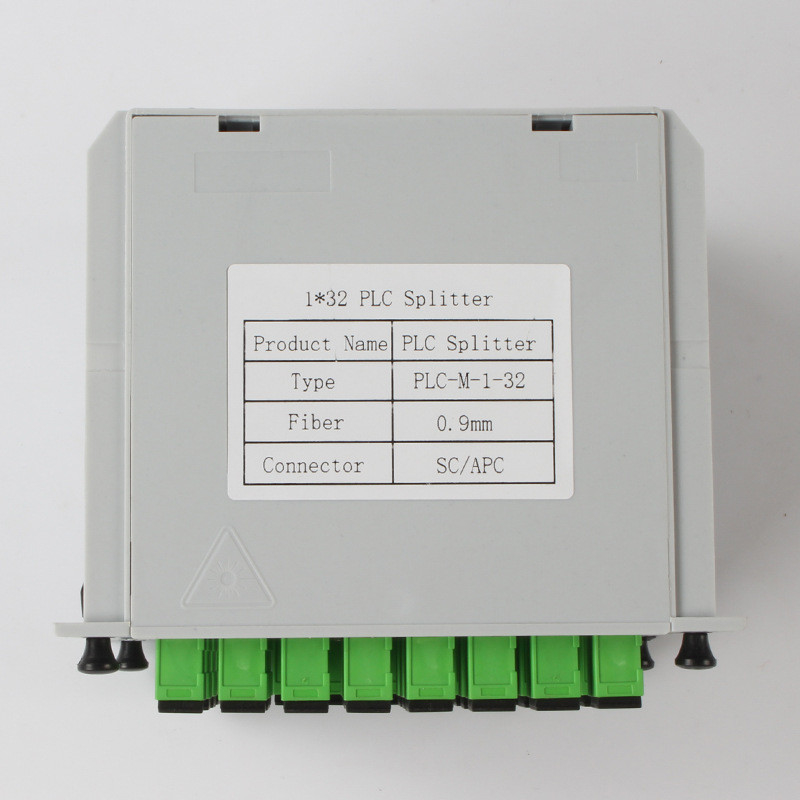 fibre 0.9mm du connecteur 1310nm RL 55db de diviseur de PLC de la fibre 1X32 SC APC